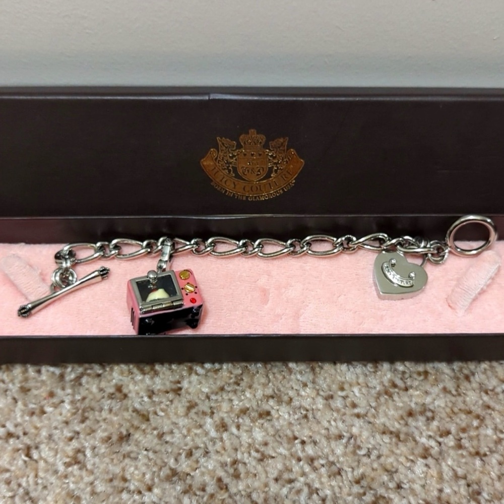 Juicy Couture Silver-Tone Charm Bracelet